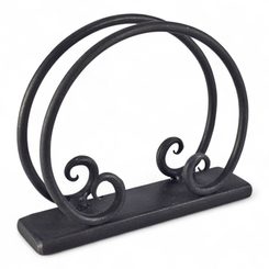 STOJÁNEK NA UBROUSKY OBLOUK - KOVANÉ BYTOVÉ DOPLŇKY - KOVÁŘSTVÍ A MINCE