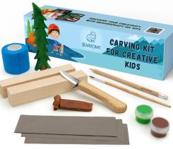 SMRK, DÁRKOVÁ VYŘEZÁVACÍ SADA BEAVERCRAFT DIY08 - ŘEZBÁŘSKÁ DLÁTA - TÁBOŘENÍ A ŘEMESLA