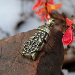 PERUN, SLOVANSKÝ BŮH, PŘÍVĚŠEK, ZINEK STAROMOSAZ - SLOVANSKÉ AMULETY - ŠPERKY