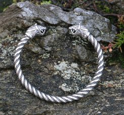 FLÓKI, vikinský náramek stříbro 925