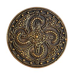 VIKINSKÁ BROŽ THUMBY-BIENEBEK, REPLIKA, BRONZ - BROŽE A KNOFLÍKY - ŠPERKY