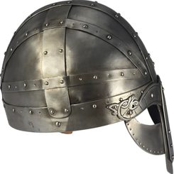 ARNGRIM, HONOSNÁ VIKINGSKÁ PŘILBA ZDOBENÁ MOSAZÍ - VIKINSKÉ PŘILBY - ZBROJE