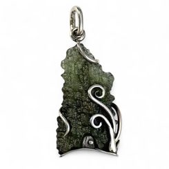 HIBERNIA, PŘÍVĚSEK - VLTAVÍN, STŘÍBRO 925/1000 - ŠPERKY S VLTAVÍNY - STŘÍBRNÉ ŠPERKY