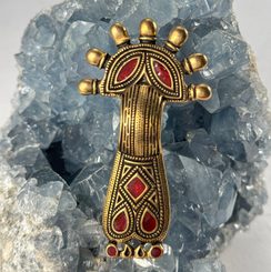 MEROVEJSKÁ BROŽ, BRONZ, KENT - BROŽE A KNOFLÍKY - ŠPERKY