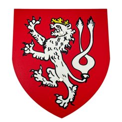 ŠTÍT MALÝ, DĚTSKÝ - ČESKÝ LEV - DŘEVĚNÉ A DĚTSKÉ ZBRANĚ - ZBRANĚ