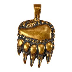 MEDVĚDÍ TLAPA, PŘÍVĚŠEK, BRONZ - PŘÍVĚSKY - ŠPERKY