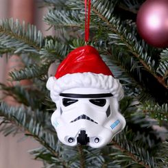 STAR WARS Stormtrooper Santa Hat vánoční ozdoba 8.3cm