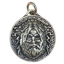 ZEUS, ŘECKÝ BŮH, STŘÍBRNÝ PŘÍVĚSEK, AG 925 - PŘÍVĚSKY - STŘÍBRNÉ ŠPERKY