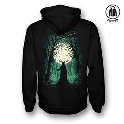 HERNE, MIKINA S KAPUCÍ, ZIPPER - MIKINY - MÓDA