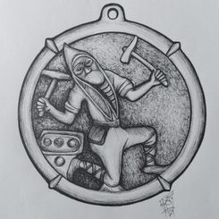 GEOLOGICKÉ KLADÍVKO, STŘÍBRNÝ PŘÍVĚSEK, AG 925 - PŘÍVĚSKY - STŘÍBRNÉ ŠPERKY