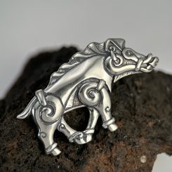 COLLACH - KELTSKÝ KANEC, PŘÍVĚŠEK BRONZ - PŘÍVĚSKY - ŠPERKY