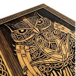SOVA, DŘEVĚNÝ NÁSTĚNNÝ OBRAZ 21X30CM - DŘEVĚNÉ OBRAZY - HOME DECOR