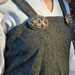 VIKINSKÁ ŽELVÍ BROŽ, HEDEBY, BRONZ - PÁR - BROŽE A KNOFLÍKY - ŠPERKY