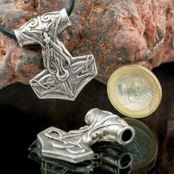 HEIMIR, THOROVO KLADIVO, DAMAŠKOVÁ OCEL - KOVANÉ ŠPERKY - ŠPERKY