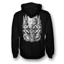 VLČÍ VÁLEČNÍK, SLOVANSKÁ MIKINA ZIPPER - MIKINY - MÓDA