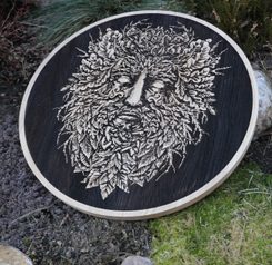 BERSERKER NÁSTĚNNÁ DEKORACE 45CM DUB PÁLENÝ - DŘEVĚNÉ OBRAZY - HOME DECOR