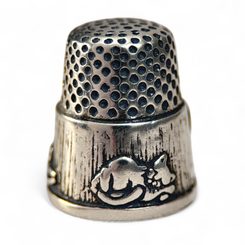 KOČKY, STŘÍBRÝ NÁPRSTEK, AG 925, 15G - DROBNÉ STŘÍBRNÉ ŠPERKY - STŘÍBRNÉ ŠPERKY