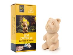 ŘEZBÁŘSKÁ SADA PRO CELOU RODINU, MEDVĚD, DIY05 - ŘEZBÁŘSKÁ DLÁTA - TÁBOŘENÍ A ŘEMESLA
