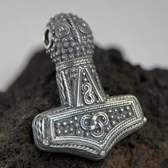 VIKINSKÁ VRÁNA, STŘÍBRNÝ PRSTEN, AG 925 - PRSTENY - STŘÍBRNÉ ŠPERKY