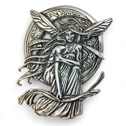 LUČNÍ VÍLA, ART NOUVEAU, STŘÍBRNÝ PŘÍVĚSEK, AG 925 - PŘÍVĚSKY - STŘÍBRNÉ ŠPERKY