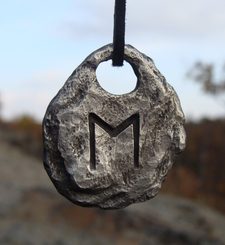 EHWAZ, RUNOVÝ AMULET - RUNY - ŠPERKY