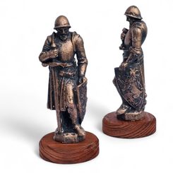 RYTÍŘ S MEČEM, MINIATURA - SLOVANÉ, ČECHY, MORAVA - HOME DECOR