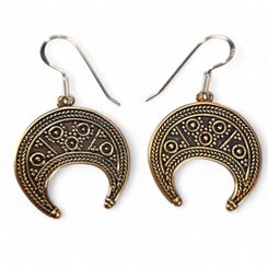 LUNULA, VELKOMORAVSKÉ NÁUŠNICE, BRONZ - NÁUŠNICE - ŠPERKY