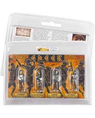 FIGURKY STAŘÍ ŘEČTÍ VOJÁCI 4X - KOVOVÉ FIGURKY A DEKORACE - HOME DECOR