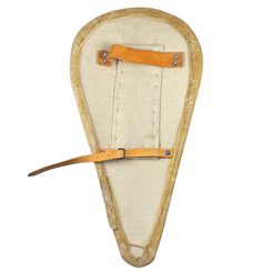 KULATÝ VIKINSKÝ ŠTÍT, PŘEKLIŽKA, LEN, SUROVÁ KŮŽE 70CM - VIKINSKÉ ŠTÍTY - ZBROJE