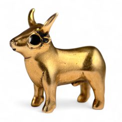 BÝK Z BÝČÍ SKÁLY, REPRODUKCE, FIGURKA, BRONZ - PŘÍVĚSKY - ŠPERKY