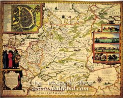 RUSKO 1648, Nicolae Joannis Piscator, historická mapa, faksimile