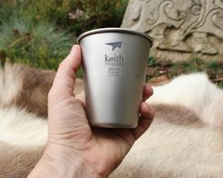 PIVNÍ POHÁR TITANOVÝ 350 ML KEITH - TITANOVÉ VYBAVENÍ - TÁBOŘENÍ A ŘEMESLA
