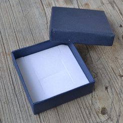 KRABIČKA NA ŠPERKY, MODRÁ, 60 MM, DELUXE - KRABIČKY NA ŠPERKY - STŘÍBRNÉ ŠPERKY