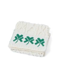 ŠÁLA IRSKÁ, FOXFORD BLUE AND GREY LAMBSWOOL SCARF - VLNĚNÉ ŠÁLY - MÓDA