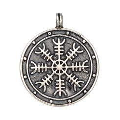 AEGISHJALMUR, ISLANDSKÁ MAGICKÁ RUNA, STŘÍBRNÝ PŘÍVĚSEK, AG 925 - PŘÍVĚSKY - STŘÍBRNÉ ŠPERKY