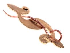 BRDSKÁ VLOČKA,MOSAZNÝ KNOFLÍK - BROŽE A KNOFLÍKY - ŠPERKY