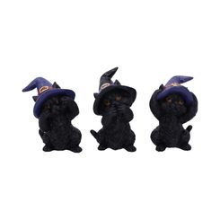TŘI KOŤÁTKA, ČARODĚJNICE - NEVIDÍM, NEMLUVÍM, NESLYŠÍM - FIGURKY - HOME DECOR