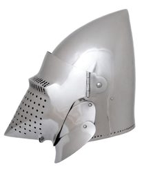 PSÍ ČUMÁK, PŘILBA, BASCINET, 2 MM OCEL - STŘEDOVĚKÉ PŘILBY - ZBROJE