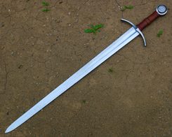 ROHAN, středověký kovaný meč, ostrá replika