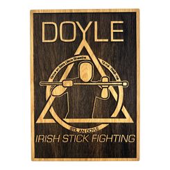 DOYLE STYLE - IRISH STICK FIGHTING, NÁSTĚNNÁ DEKORACE 32 X 45 CM - OBRAZY - HOME DECOR