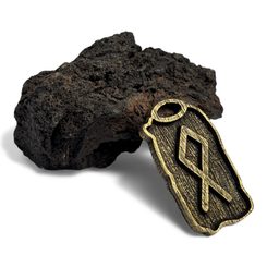 NAUTHIZ - DŘEVĚNÝ AMULET - RUNA - RUNY - ŠPERKY