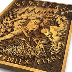 THOR - NÁSTĚNNÁ DEKORACE, DŘEVO 32X46CM - DŘEVĚNÉ OBRAZY - HOME DECOR