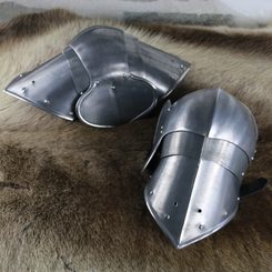 KOLENA PLECHOVÁ KRÁLOVA GARDA DURAL - PŮJČOVNA KOSTÝMŮ - PŮJČOVNA - ZBRANĚ A ZBROJE - ARCHIV