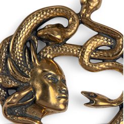 MEDUSA, ANTICKÝ TALISMAN, BRONZ - PŘÍVĚSKY - ŠPERKY
