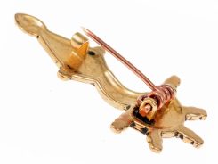 BRDSKÁ VLOČKA,MOSAZNÝ KNOFLÍK - BROŽE A KNOFLÍKY - ŠPERKY