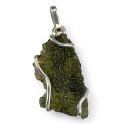 SCOTIA, PŘÍVĚSEK - VLTAVÍN, STŘÍBRO 925/1000 - ŠPERKY S VLTAVÍNY - STŘÍBRNÉ ŠPERKY