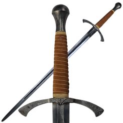 BALDRO JEDENAPŮLRUČNÍ STŘEDOVĚKÝ MEČ - STŘEDOVĚKÉ MEČE - ZBRANĚ