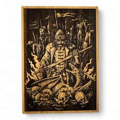 VLAD TAUPESH, NÁSTĚNNÁ DEKORACE, DŘEVO 32X46CM - DŘEVĚNÉ OBRAZY - HOME DECOR