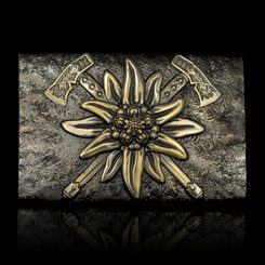 PŘEZKA NA OPASEK PROTĚŽ, MOSAZ - SPONY A KOVÁNÍ - SEDLÁŘSTVÍ