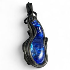 MODRÁ SÍLA - FANTASY AMULET - PŘÍVĚSKY - ŠPERKY